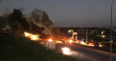 احتجاجات شعبية غاضبة في لبنان