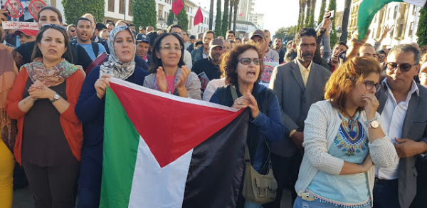 اعتداءات الأجهزة القمعية على المناضلين/ات في الوقفة ضد التطبيع-وداع الدرقاوي