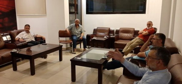 أسامة سعد يستقبل &quot;صوت الناس&quot; والتشديد على تعزيز التعاون بين قوى الانتفاضة والتغيير