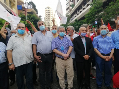الشعبية في لبنان تشارك في مسيرة انطلاقة جبهة المقاومة الوطنية اللبنانية (جمول)