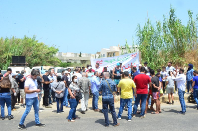 مسيرة للحراك الوطني في برجا نحو شاطئ الجية: البحر بلا هوية