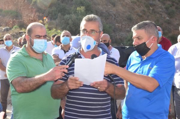 اعتصام في برجا للمطالبة بحل لمكب النفايات