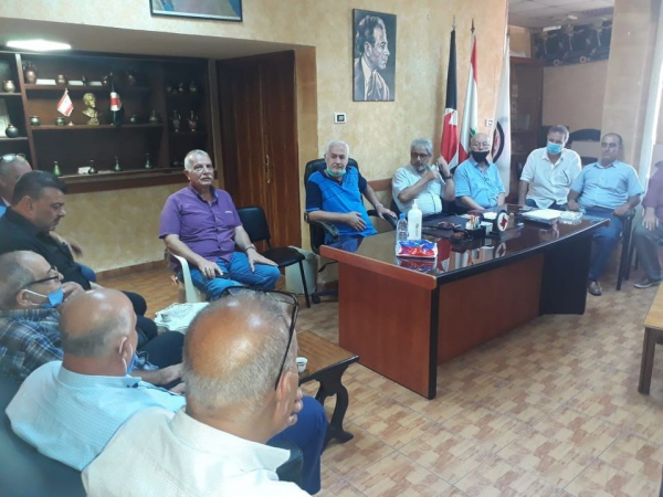 وفد قيادي من " الحزب الشيوعي" في الشمال يزور "القومي السوري، معزياً