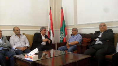 "الشيوعي" يزور د. أسامة سعد دعماً للائحة "صوت الناس"