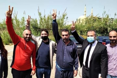 المناضلان وضاح غنوي ومحمود مروة إلى الحرية ومواصلة النضال (فيديو)