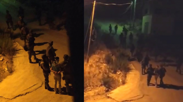 (BDS): قوات الاحتلال تعتقل منسّق الحركة محمود النواجعة أمام أطفاله بالخليل