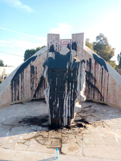 الحزب الشيوعي اللبناني في بلدة الجمالية - بعلبك الهرمل: صهيوني من يعتدي على نصب المقاومة الوطنية