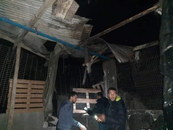 تضرر منزل في قصفٍ صهيوني شرق المحافظة الوسطى لقطاع غزة