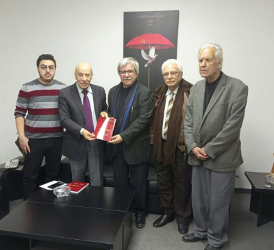 الجبهة الديمقراطية والحزب الشيوعي اللبناني يعرضان تطورات العدوان الاسرائيلي على الشعب الفلسطيني