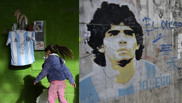 بيع قميص لمارادونا لمساعدة الفقراء