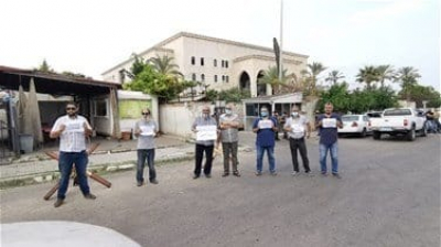 وقفة أمام قصر العدل في صيدا